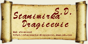 Stanimirka Dragičević vizit kartica